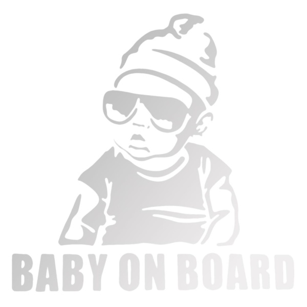 Autocolant Mașină Baby On Board 12,5x14cm 1190610